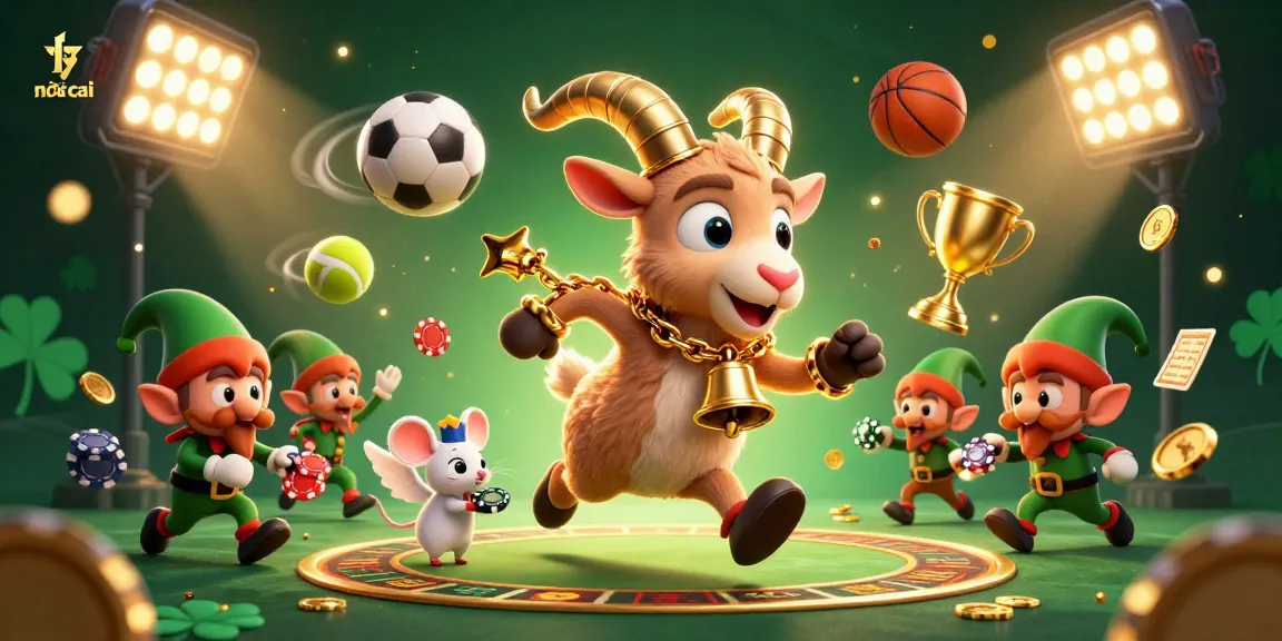 Experience thrilling moments with ty le nha cai while Krampus, a tiny angel mouse, and mischievous gremlins engage in a festive casino.